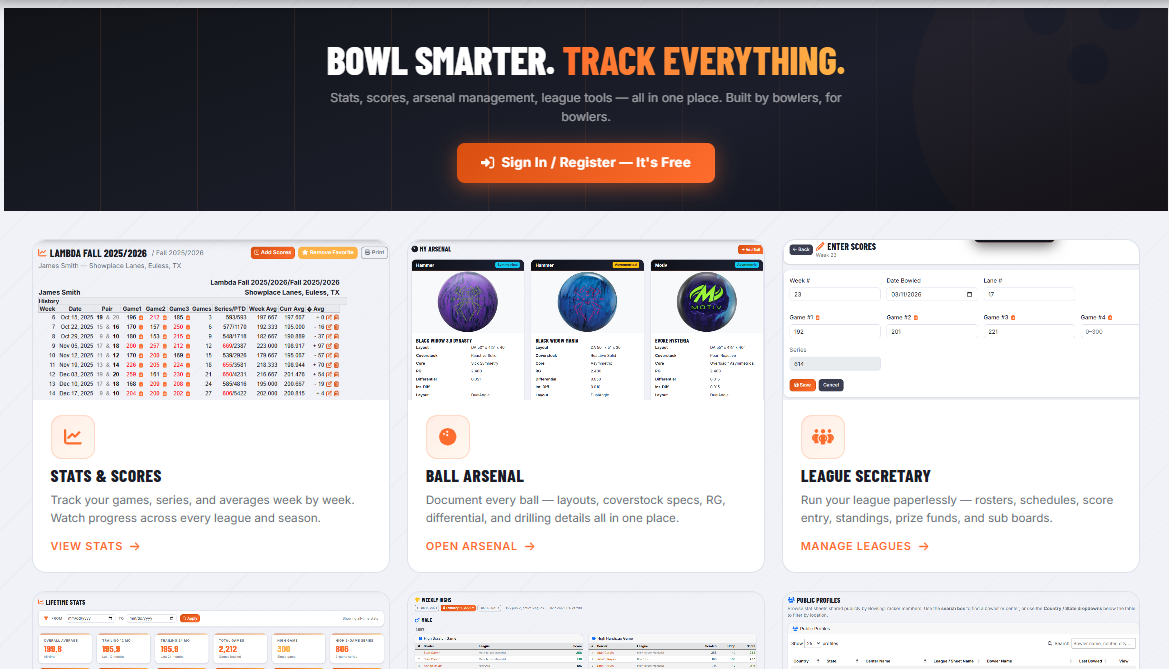 Login / partner selection page